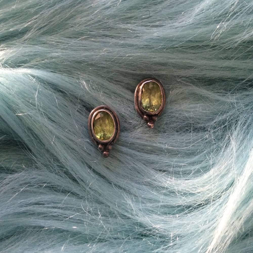 Peridot 925 Silver Earrings